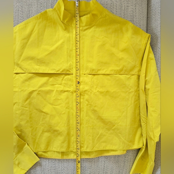 NWT NIKE × EVERY STITCH CONSIDERED Bright Yellow Raw-Cut Jacket Size:M ITALY - Picture 14 of 16